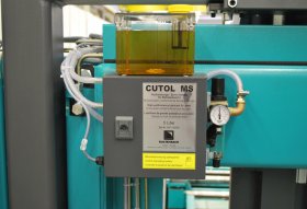 Nahezu trockenes Werkstück