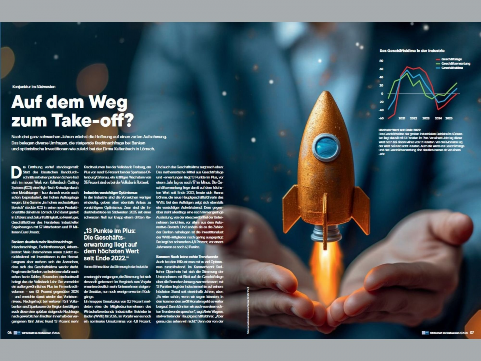 Kaltenbach in IHK magazine Wirtschaft im Südwesten