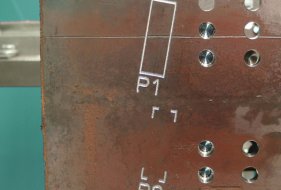Material Marking by Means of a Milling Tool on the Drill Head