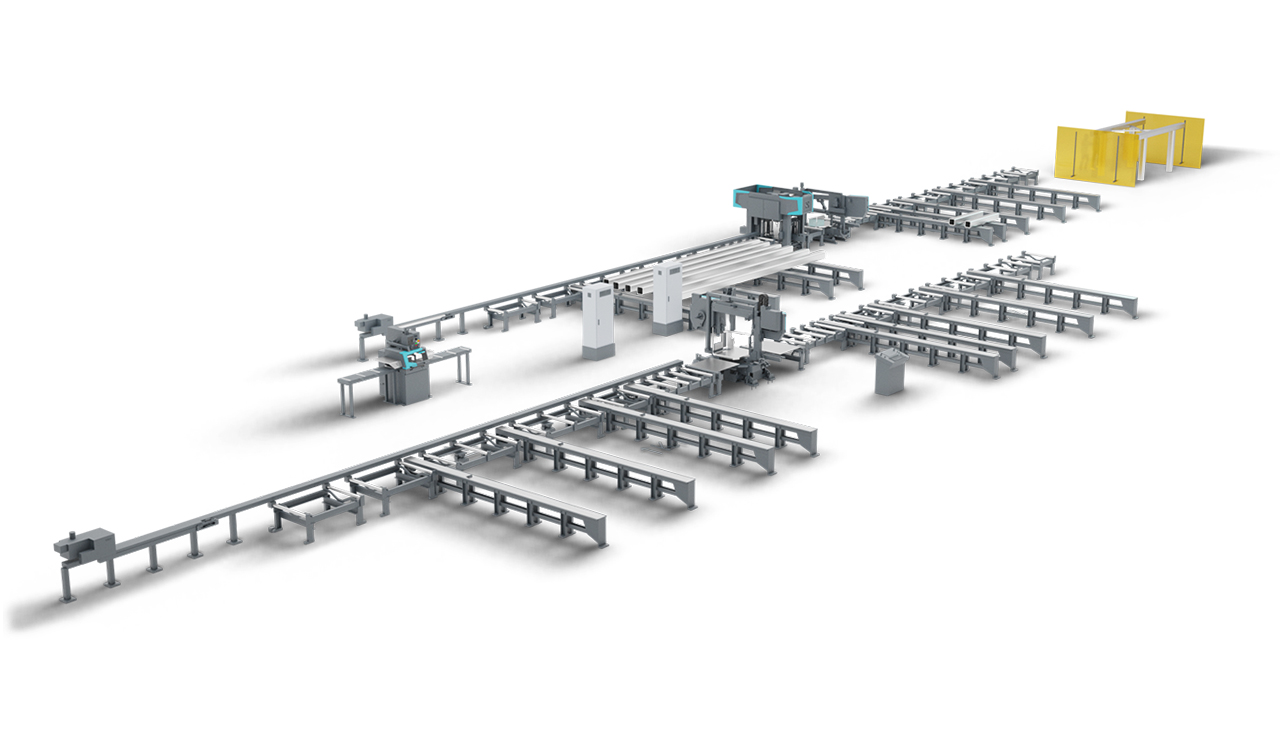  Effective processing of box sections, small profiles and larger parts