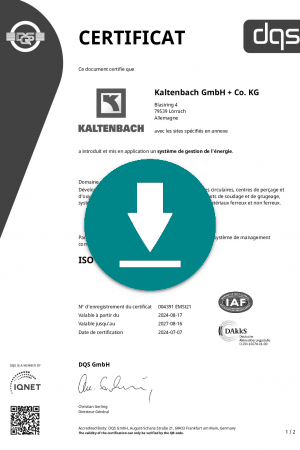 Certificat ISO 50001