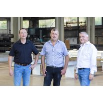 Alexander Hatt, CEO and Bernd Graf, Production & Manufacturing Executive at Schwarzwald Eisen and Andreas Pregger, Sales Engineer at KALTENBACH